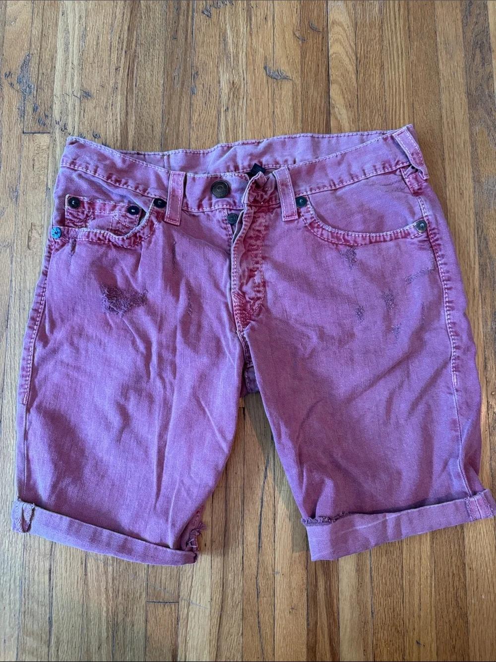 Men’s True Religion Distressed Shorts